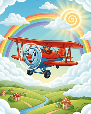 Airplane Coloring Sheets