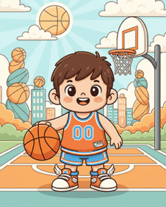 Basketball Coloring Sheets