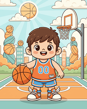 Basketball Coloring Sheets
