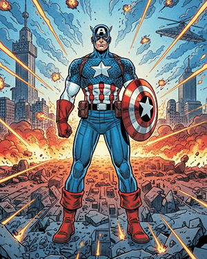 Captain America Coloring Sheets