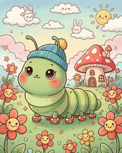 Caterpillar Coloring Sheets