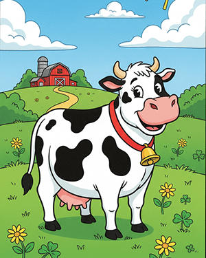 Cow Coloring Sheets
