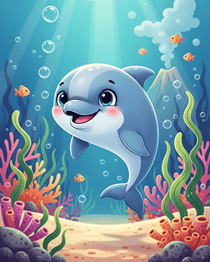 Dolphin Coloring Sheets
