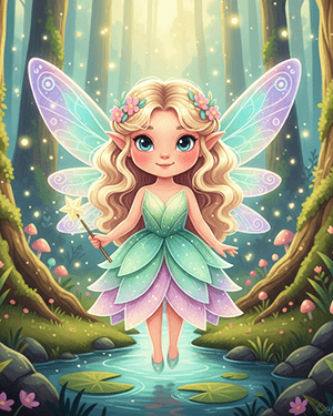 Fairy Coloring Sheets