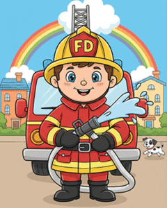 Firefighter Coloring Sheets