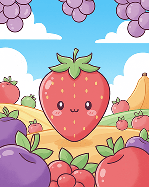 Fruits Coloring Sheets