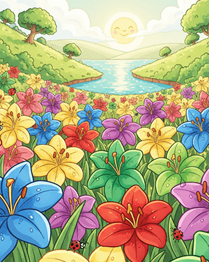 Lily Coloring Sheets