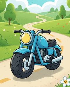 Motorcycle Coloring Sheets