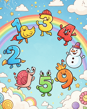 Number Coloring Sheets