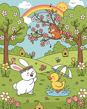 Spring Coloring Sheets