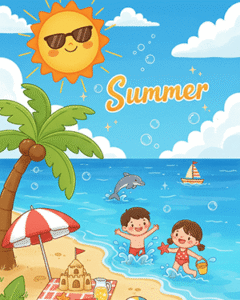 Summer Coloring Sheets