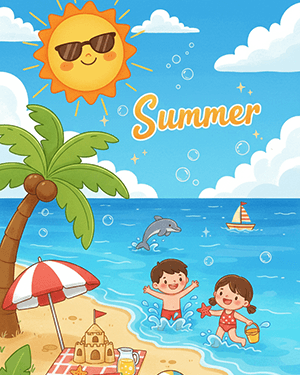 Summer Coloring Sheets