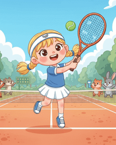 Tennis Coloring Sheets