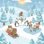 Winter Coloring Sheets