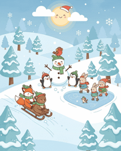 Winter Coloring Sheets