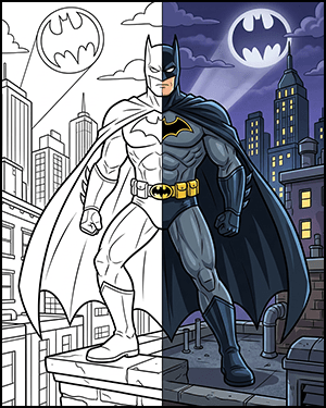 Free Printable Batman Coloring Pages for Kids