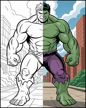 Free Printable Hulk Coloring Pages for Kids