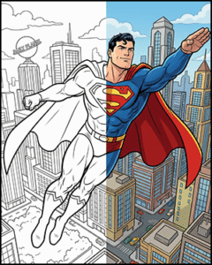 Free Printable Superman Coloring Pages for Kids